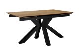 Стол DikLine SFE140 Керамика древесная OAKWOOD HONEY/подстолье черное/опоры черные (2 уп.)
