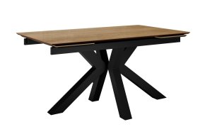 Стол DikLine SFE140 Керамика древесная OAKWOOD HONEY/подстолье черное/опоры черные (2 уп.)