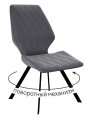 Стул DikLine 243 B28 ANTRACITE поворотный/ ножки черные