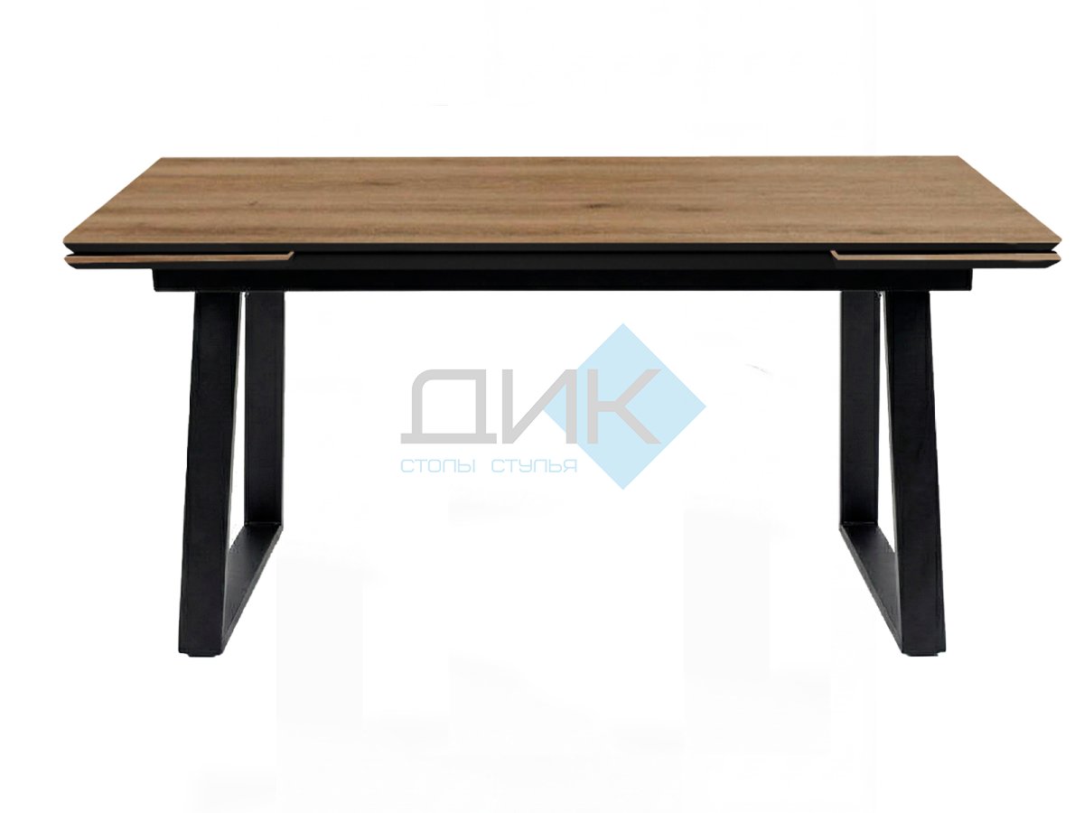 Стол DikLine DZ200 Дуб Галифакс/черный (2 уп.)