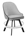 Стул DikLine 266M поворотный, E28 светло-серый, ножки черные