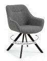 Стул DikLine 254 поворотный, BL13 серый, ножки черные