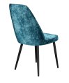 Стул DikLine 326 микровелюр M19 бирюза, ножки черные