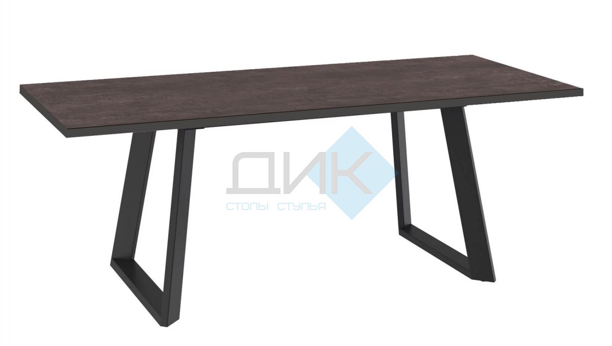 Стол DikLine ZL140 хромикс бронза/ черный/опоры черные