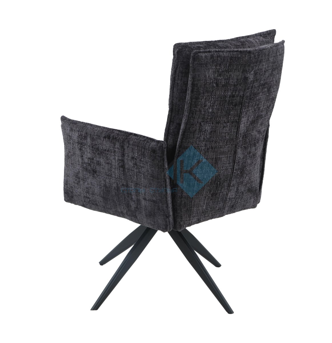 Стул DikLine 6824 тк. Серая 709-23, опоры черные поворотный