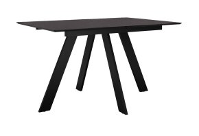 Стол DikLine DKD120, керамика 120(160)х80, мрамор бронза матовый, опоры черные (2 уп.)