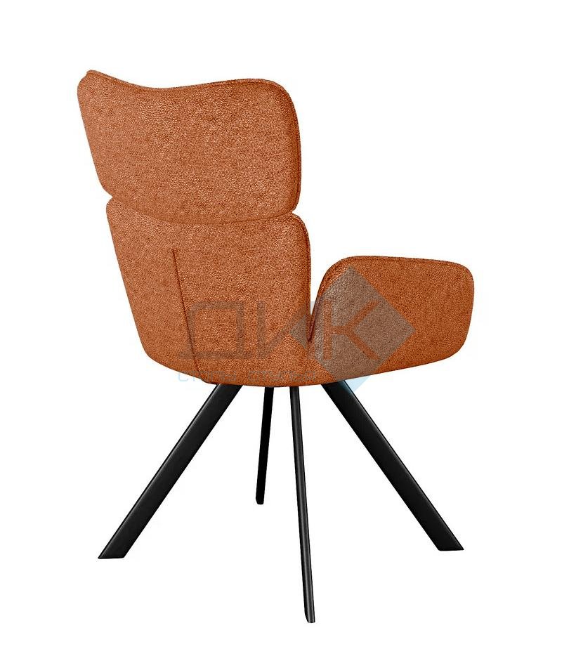 Стул DikLine 501 поворотный NS Rust терракотовый, ножки черные