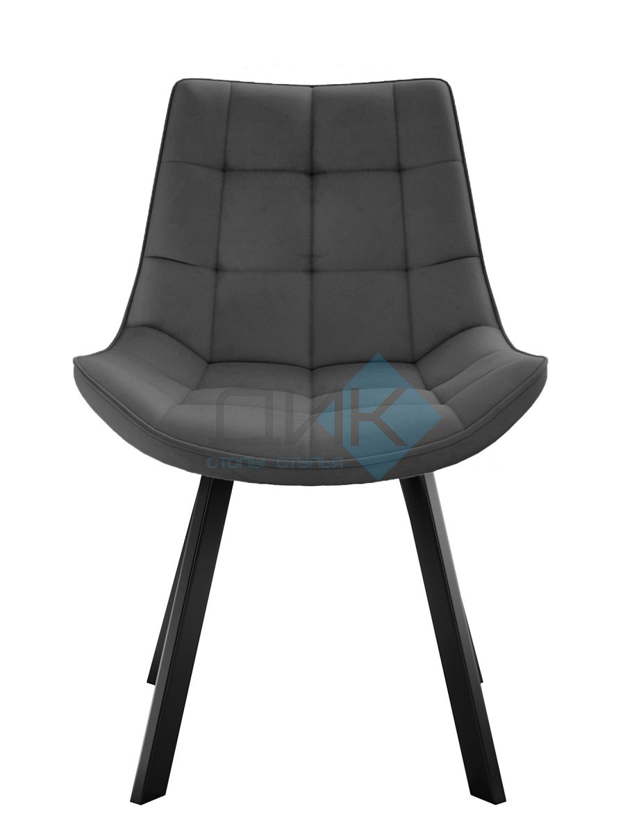 Стул DikLine 263 поворотный, B28 ANTRACITE, ножки черные