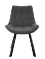 Стул DikLine 263 поворотный, B28 ANTRACITE, ножки черные