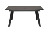 Стол DikLine XL160 хромикс бронза/черный/опоры черные
