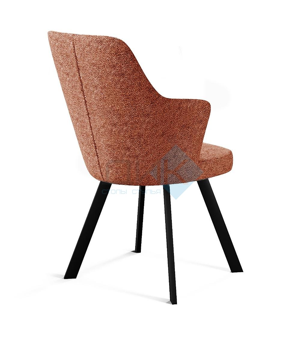Стул DikLine 235 поворотный, NS Rust терракотовый, ножки черные
