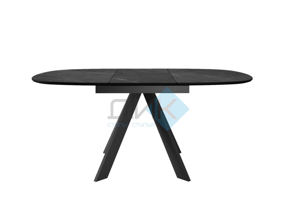 Стол DikLine BK100 Керамика Черный мрамор/подстолье черное/опоры черные