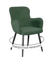 Стул DikLine 503 поворотный SB1 зеленый, ножки черные