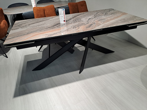 Стол DikLine EKX180, Керамика Venetian Brown Light глянец Образец в салоне ТЦ Румянцево