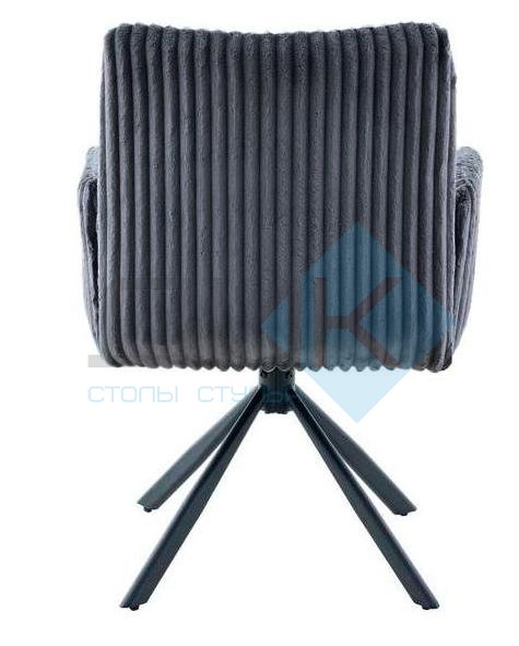 Стул DikLine 6827 т.к Серая Velo 13, опоры черные