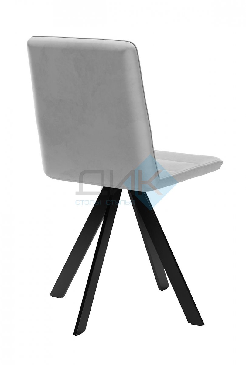 Стул DikLine 230 поворотный B22 GREY, ножки черные