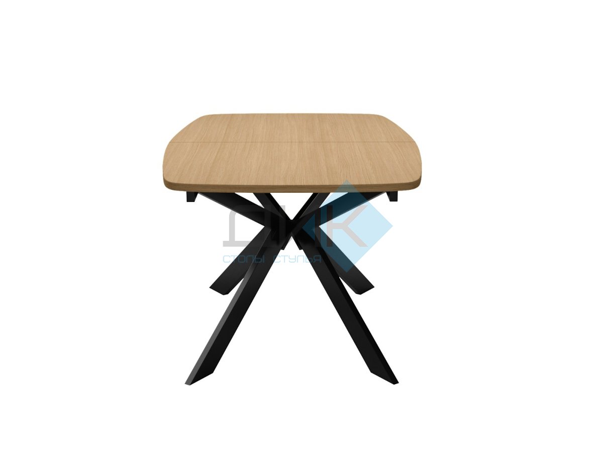 Стол DikLine B140 Дуб Каселла натуральный/опоры черные