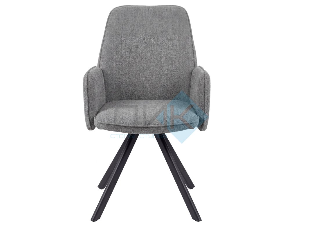 Стул DikLine 293 поворотный BL13 серый, ножки черные