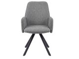 Стул DikLine 293 поворотный BL13 серый, ножки черные