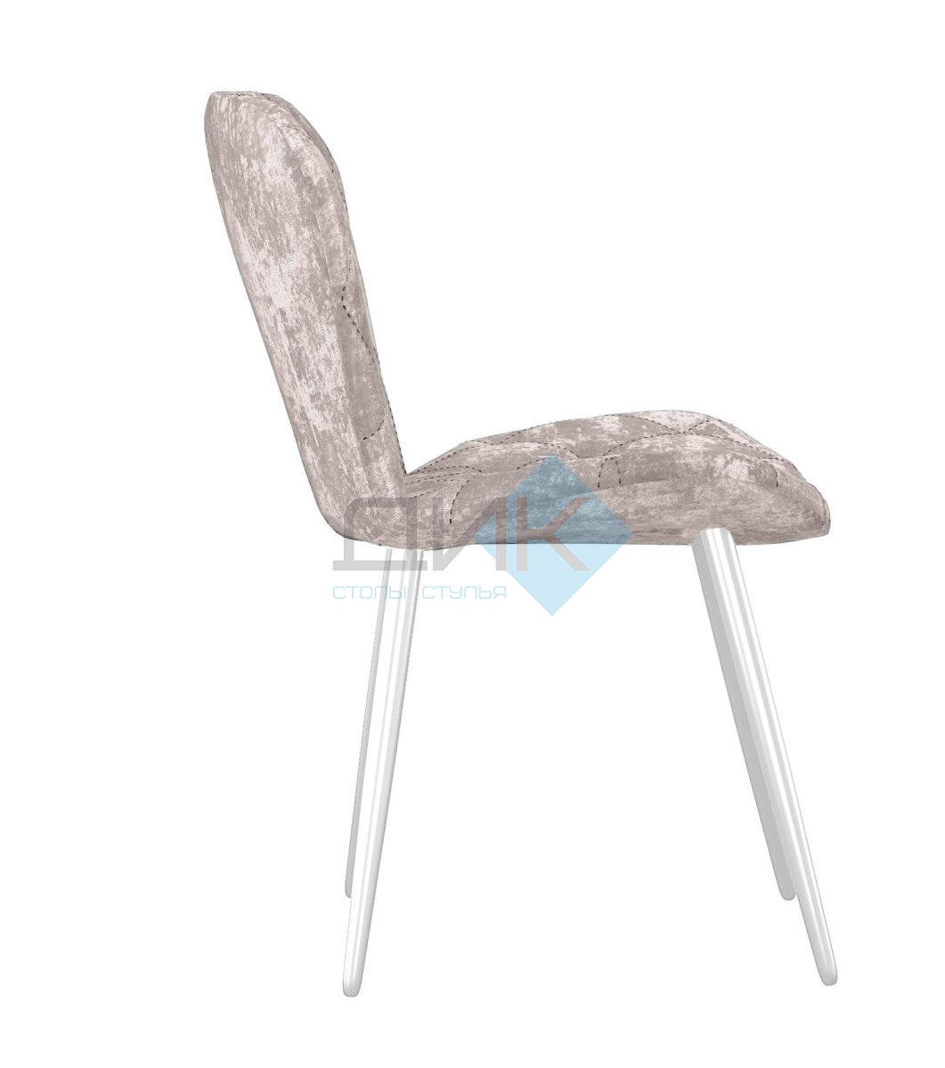 Стул DikLine 303 M02 бежевый, ножки белые