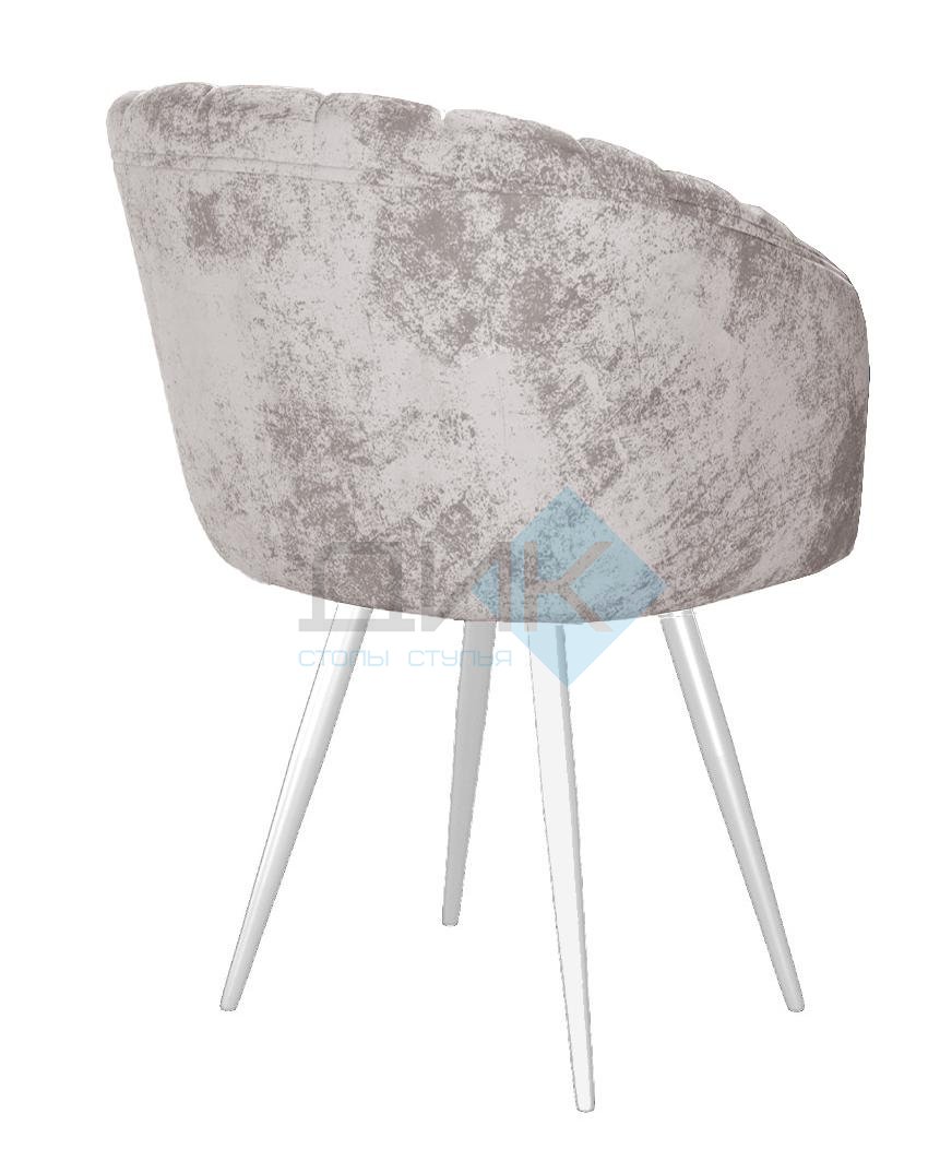 Стул DikLine 442 поворотный, M02 бежевый, ножки белые