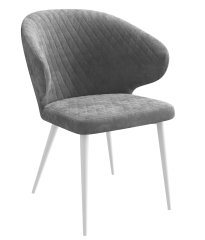 Стул DikLine 355 B22 GREY, ножки белые