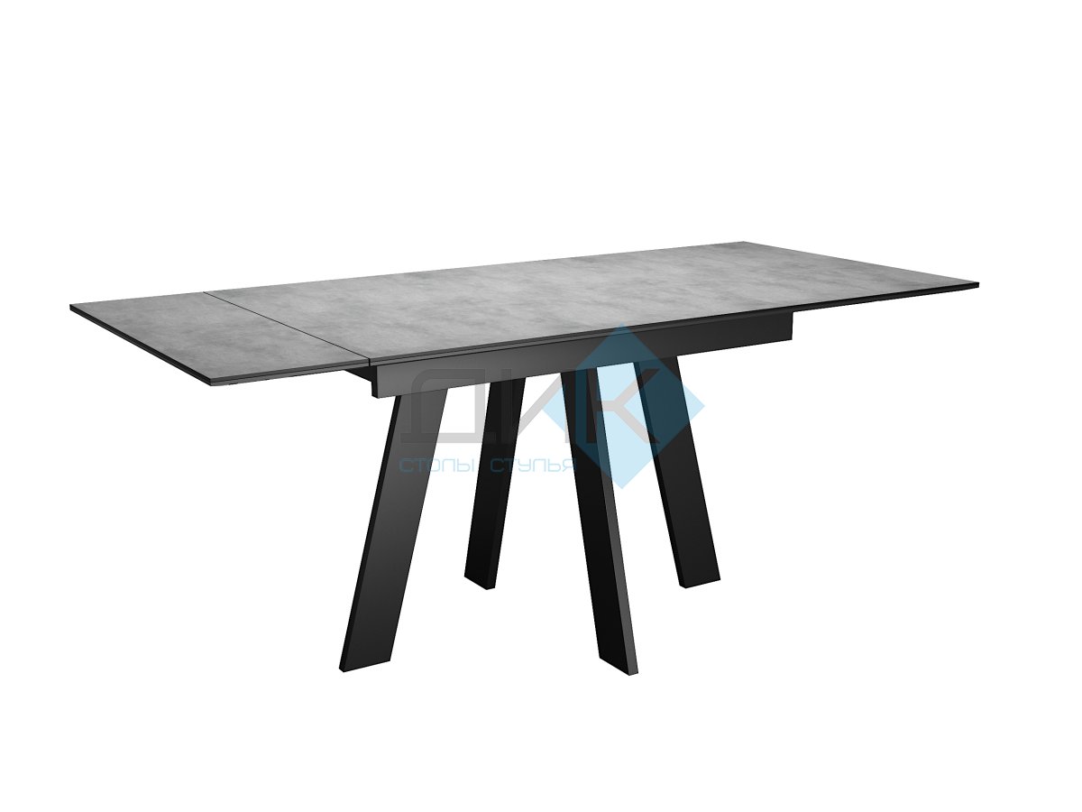 Стол обеденный WINGS Северный камень/Черный, Черный