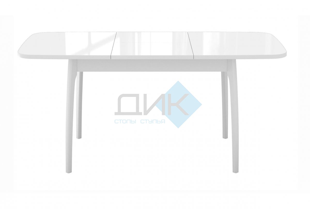 Стол DikLine M15 белый/стекло белое optiwhite