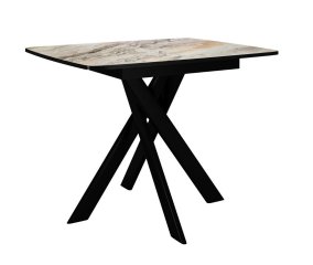 Стол DikLine DKB110, Керамика Venetian Brown Light глянец, опоры черные 