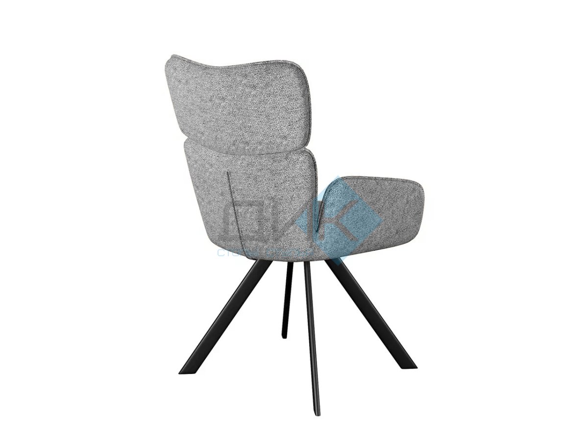 Стул DikLine 501 поворотный NS10 GREY, ножки черные