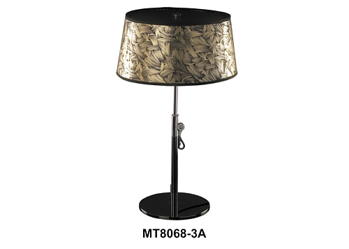 Лампа настольная МT 8068-3А  (D32,выс50) chrome/black chrome