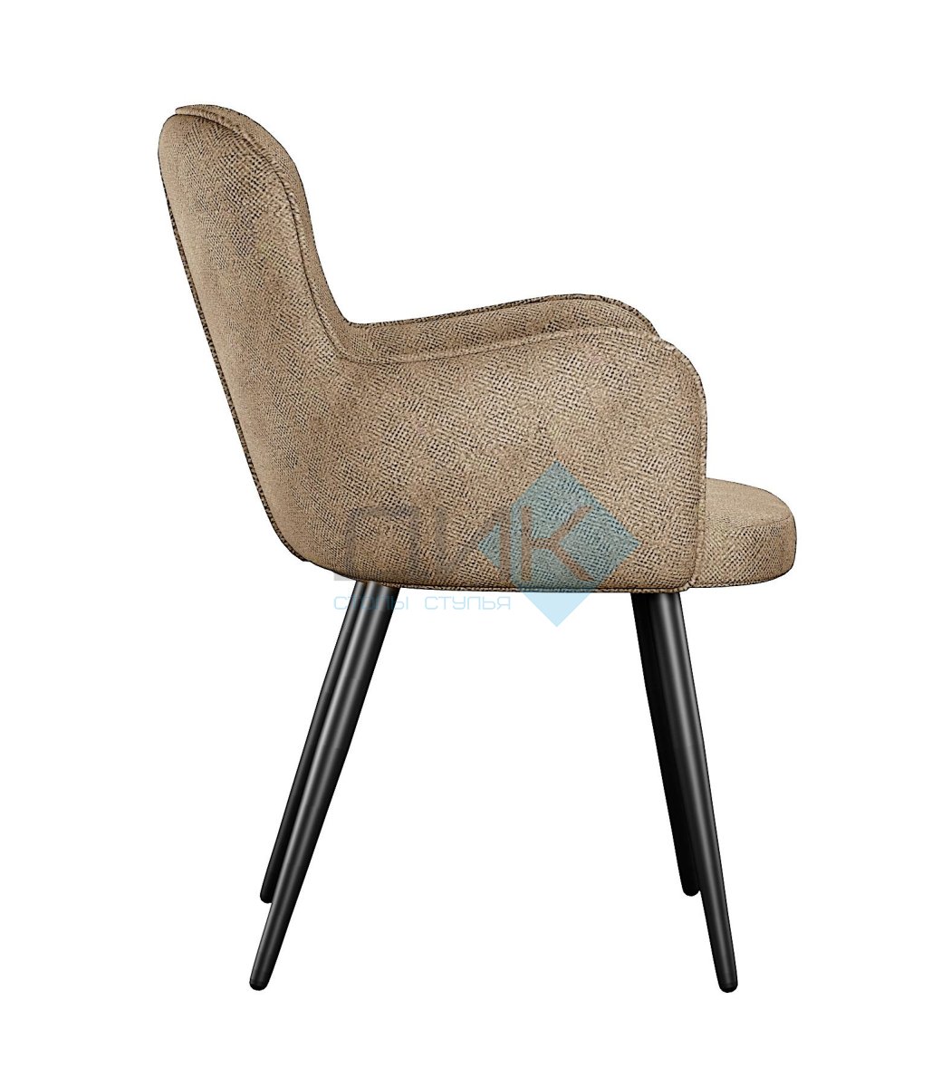 Стул DikLine 503 поворотный SB4 бежевый, ножки черные