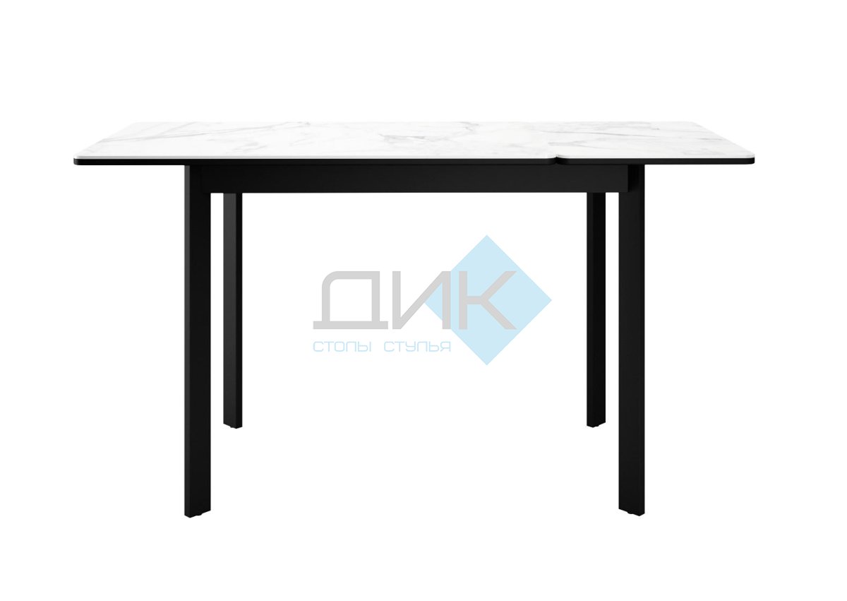 Стол DikLine LK90 Керамика Черный мрамор/подстолье черное/опоры черные