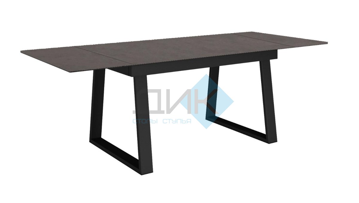 Стол DikLine DZ200 хромикс бронза/черный (2 уп.)