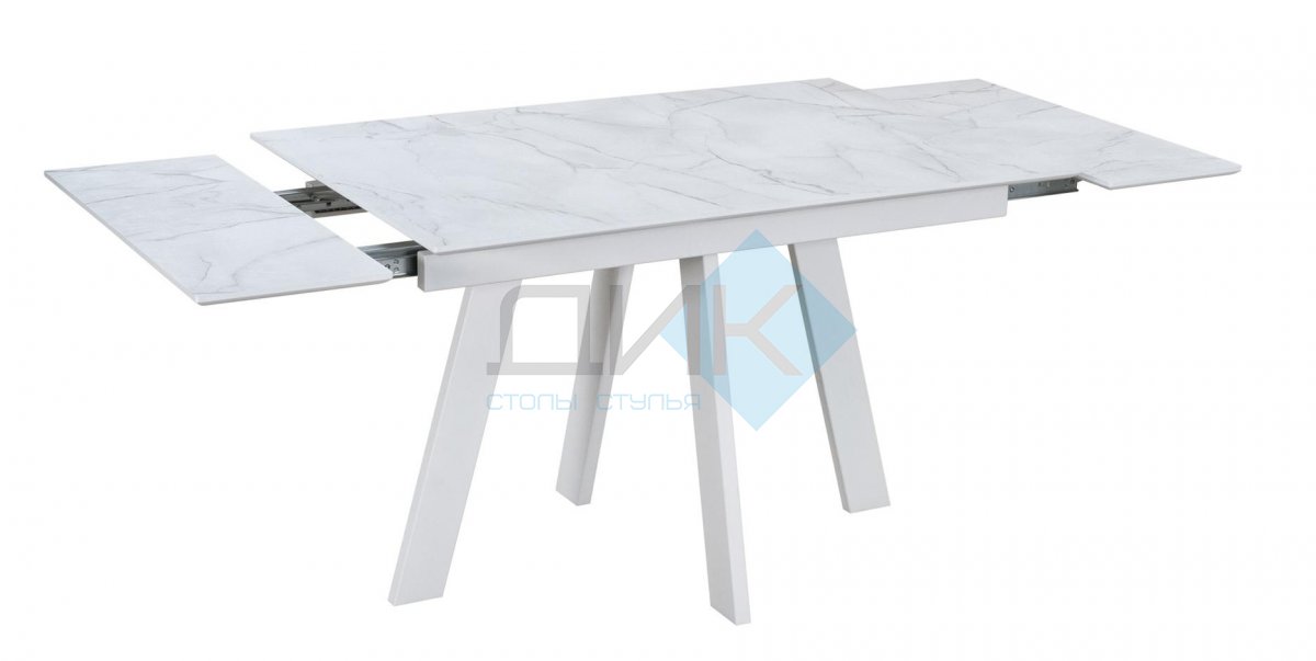 Стол обеденный WINGS Жемчужный Перито/Белый, Белый