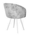 Стул DikLine 442 поворотный, M13 светло-серый, ножки белые