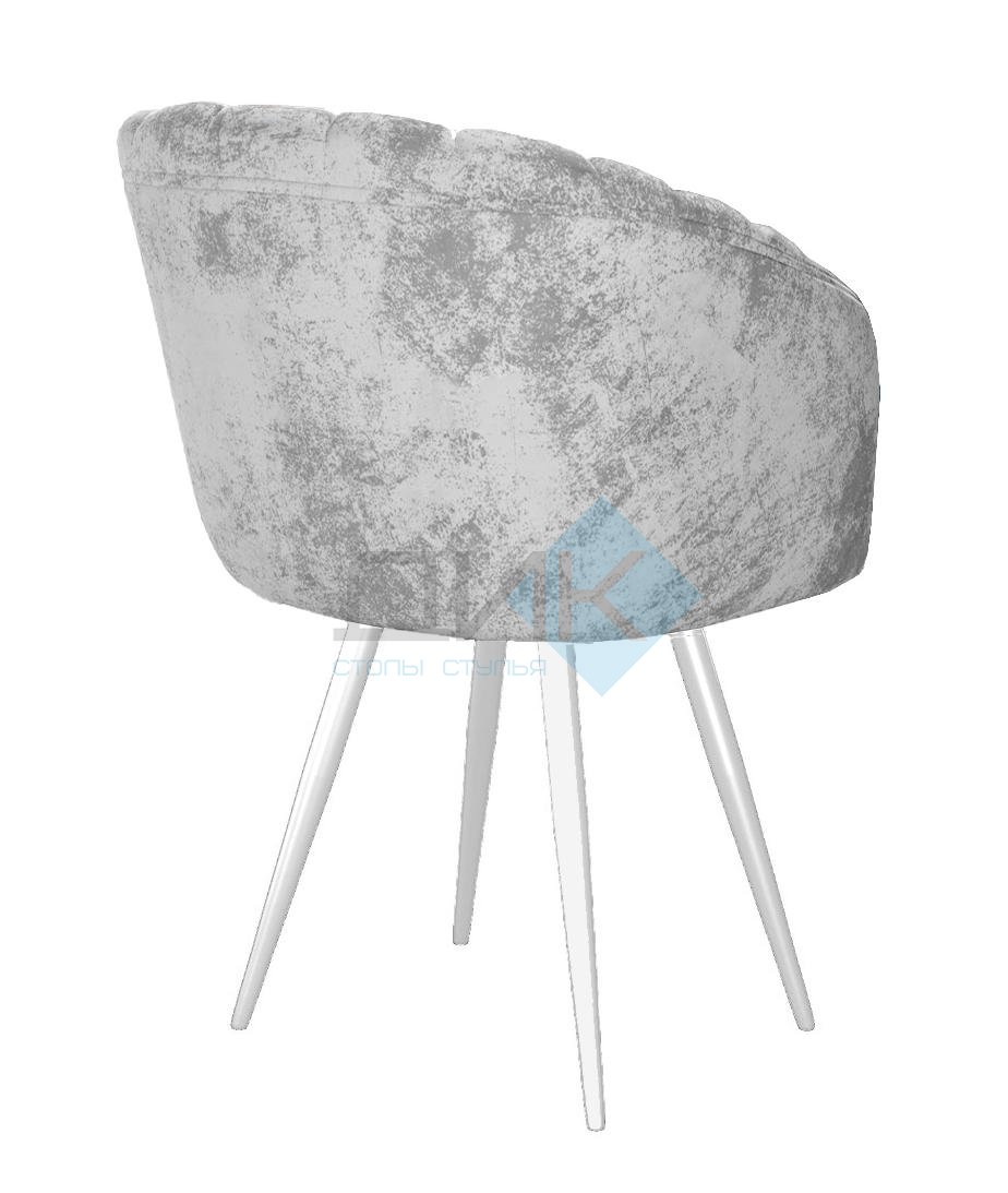 Стул DikLine 442 поворотный, M13 светло-серый, ножки белые