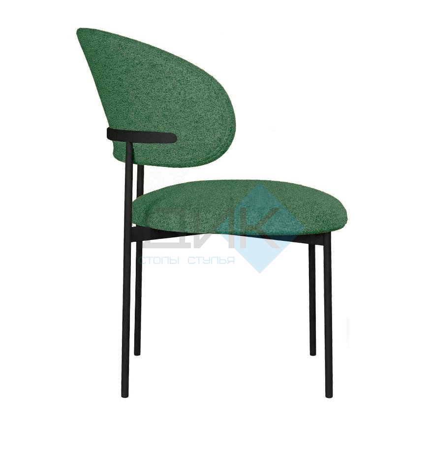 Стул DikLine 201 NS Pine зеленый, ножки черные