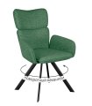 Стул DikLine 501 поворотный NS Pine зеленый, ножки черные