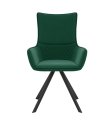 Стул DikLine 289 поворотный K13 изумруд, ножки черные