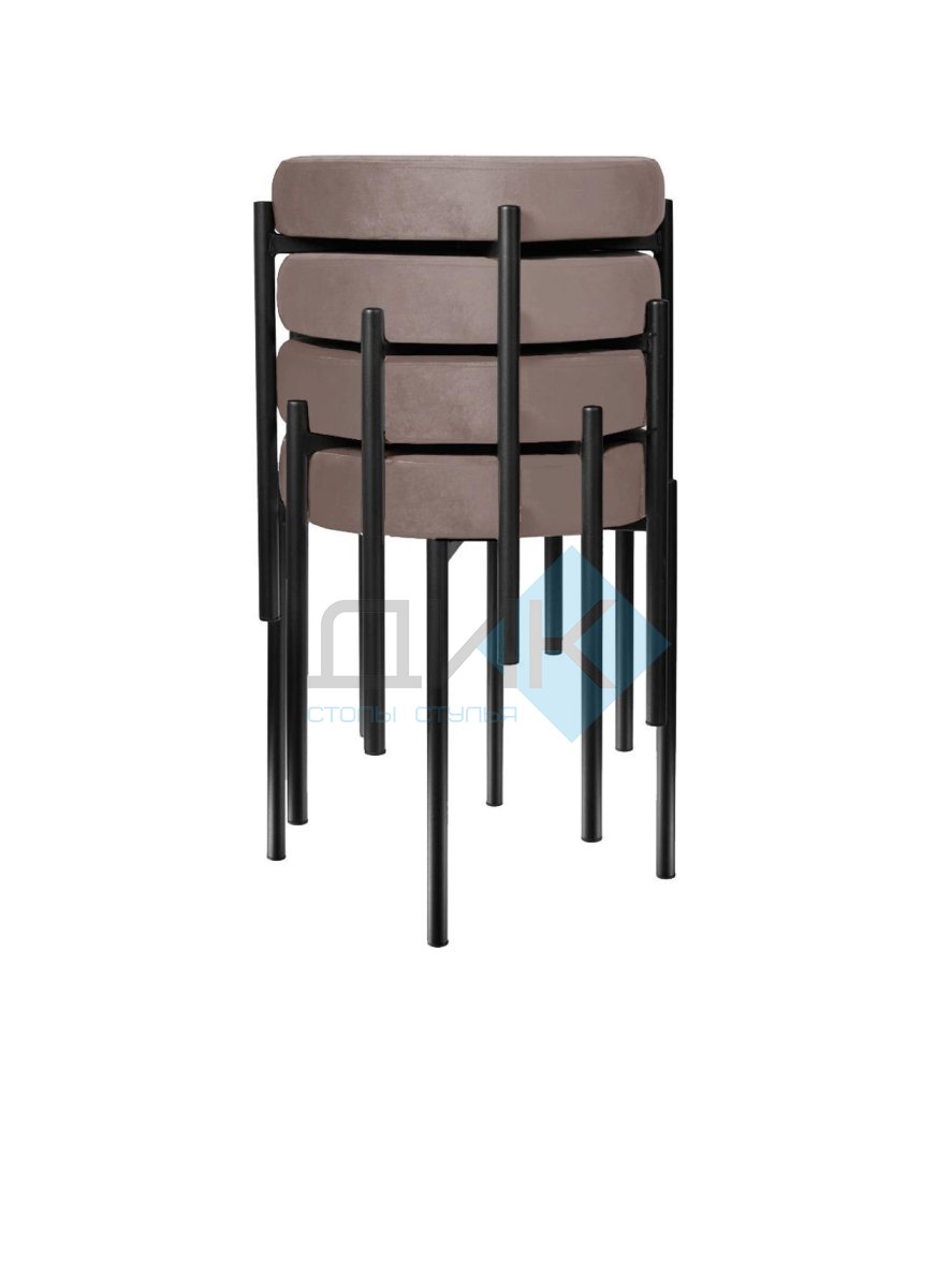 Табурет M DikLine, B5 LATTE, ножки черные