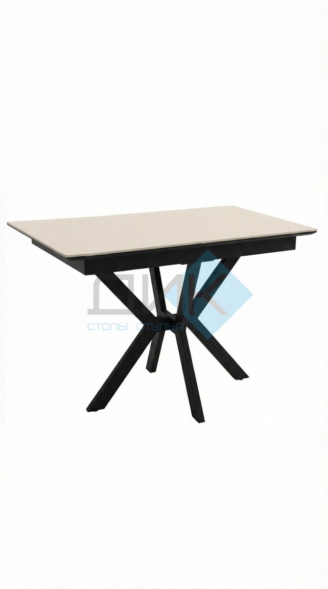 Обеденная зона: Стол DikLine DI100 + стулья Dikline 335 (2 шт)