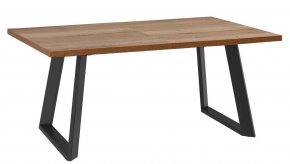 Стол DikLine ZL160 дуб галифакс/ черный/ опоры черные