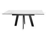 Стол DikLine SKM110 Керамика Mono white (белый матовый)/подстолье черное