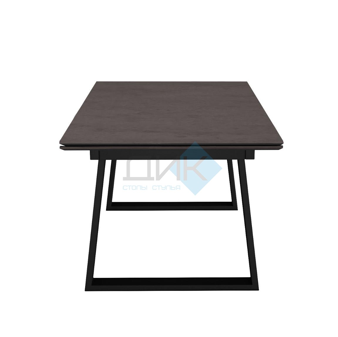 Стол DikLine DZ200 хромикс бронза/черный (2 уп.)