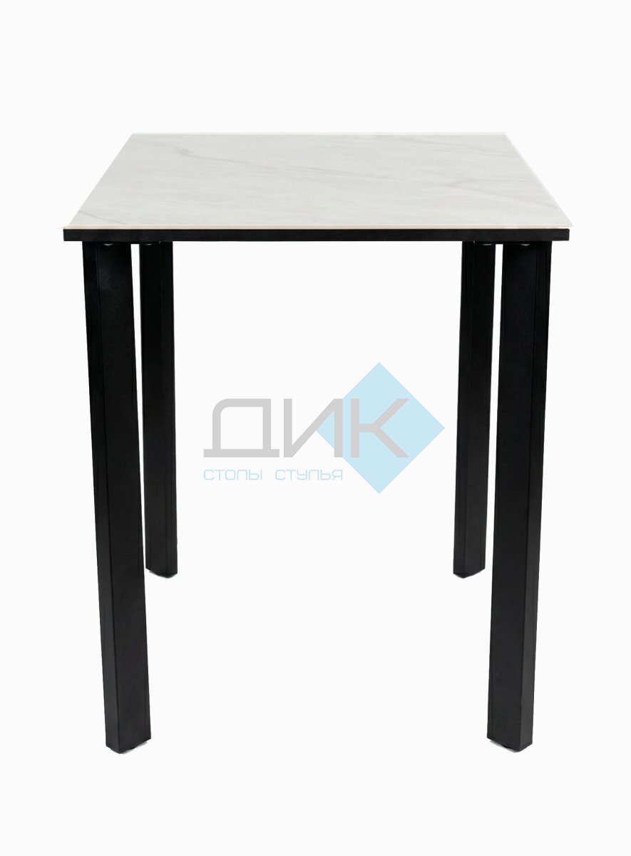 Стол DikLine SKT90 Керамика YB8020125BG ONYX/подстолье черное/опоры черные