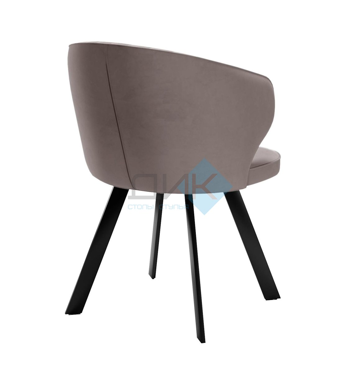 Стул DikLine 249 поворотный, B5 LATTE, ножки черные