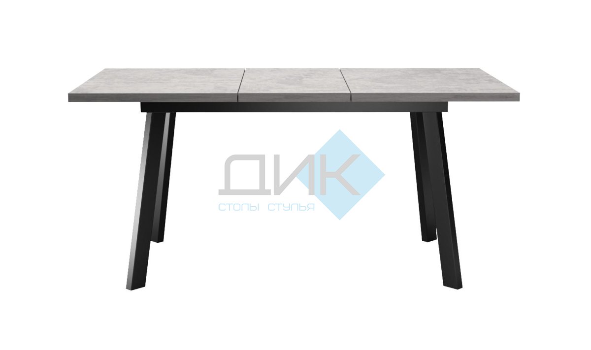 Стол DikLine HB120 Бетон (ЛДСП EGGER)/опоры черные