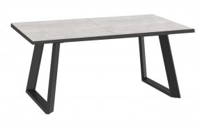 Стол DikLine ZL160 хромикс белый/ черный/ опоры черные