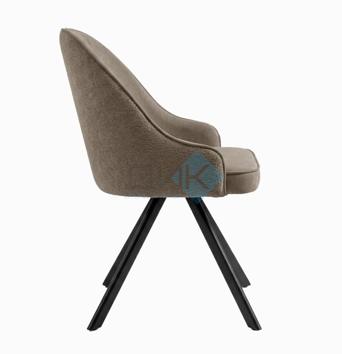 Стул DikLine 266M поворотный, P03/L03 бежевый, ножки черные